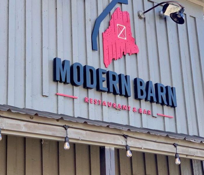 Modern Barn Restaurant and Bar sign
