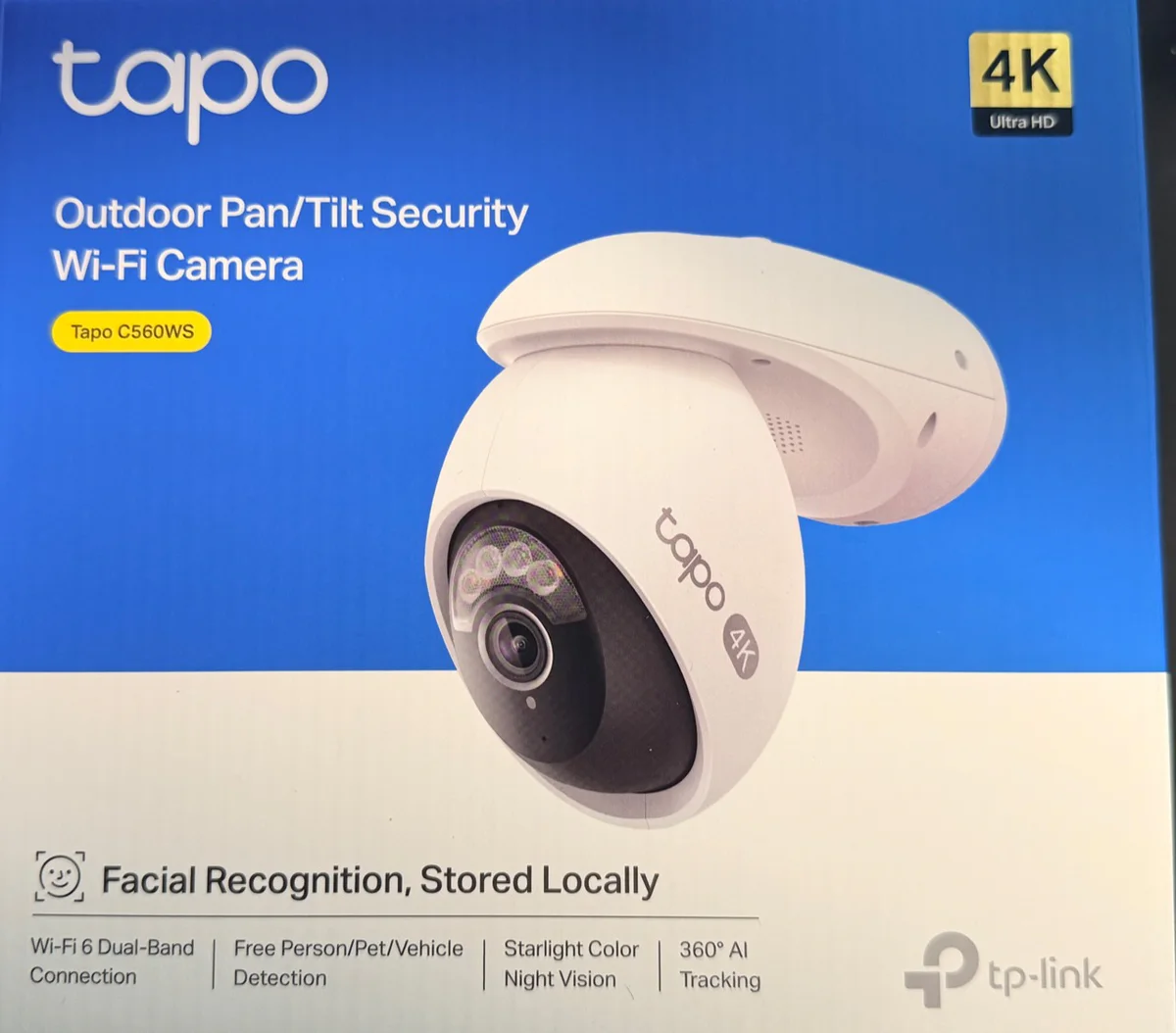 Lake Christopher Live's Tapo C560WS 4K outdoor camera box